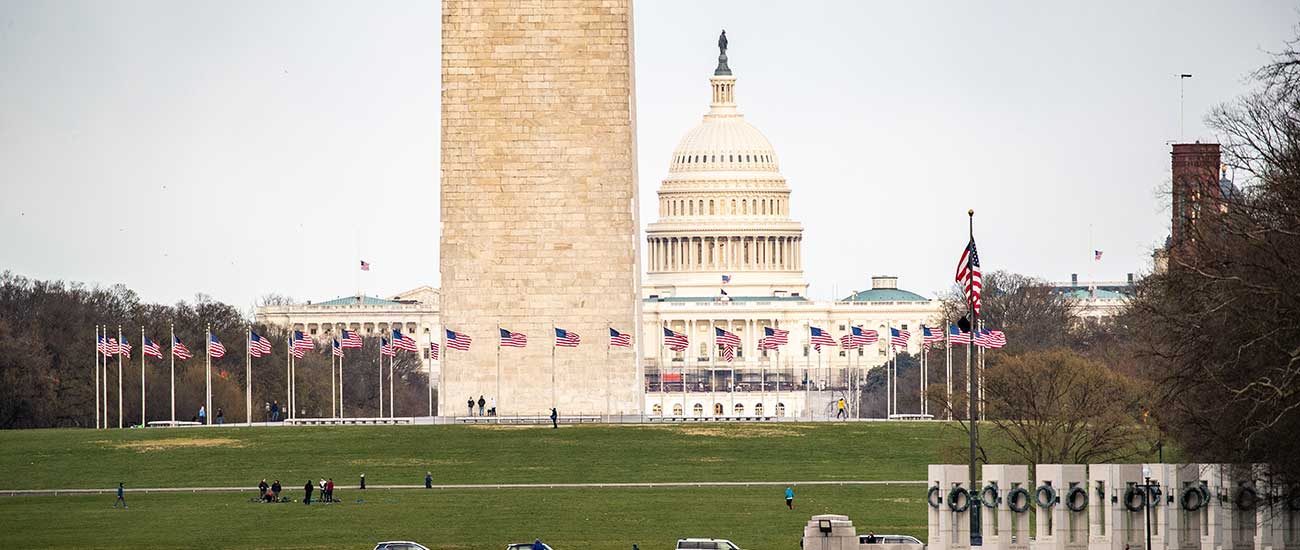 Capitol building taken from national mall