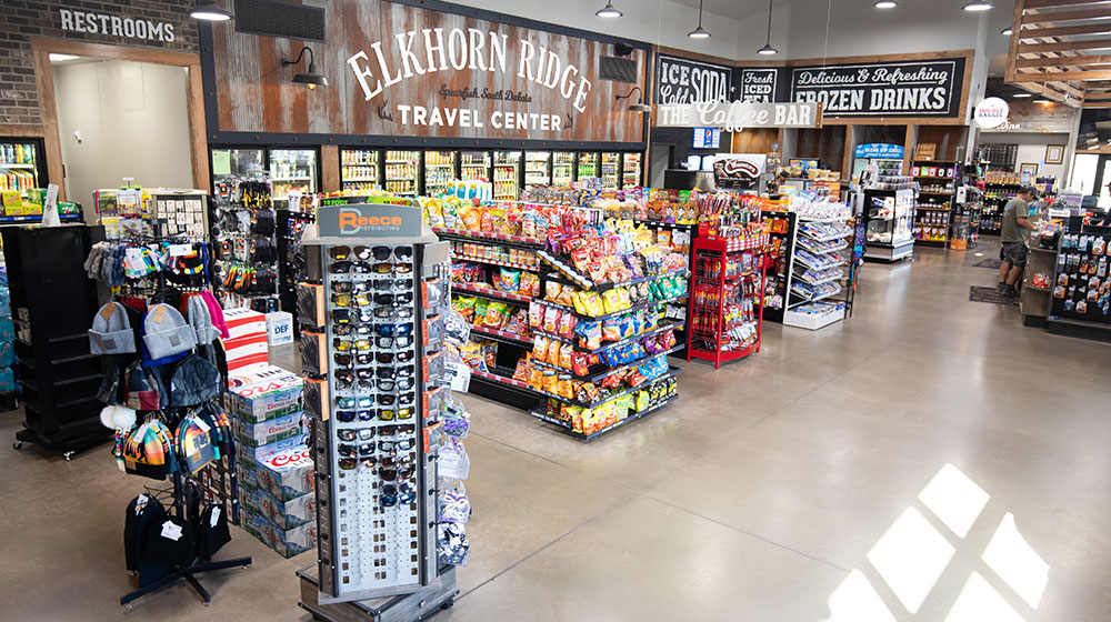 Convenience store interior