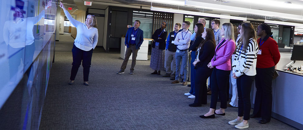 Semi tanker at processing plant