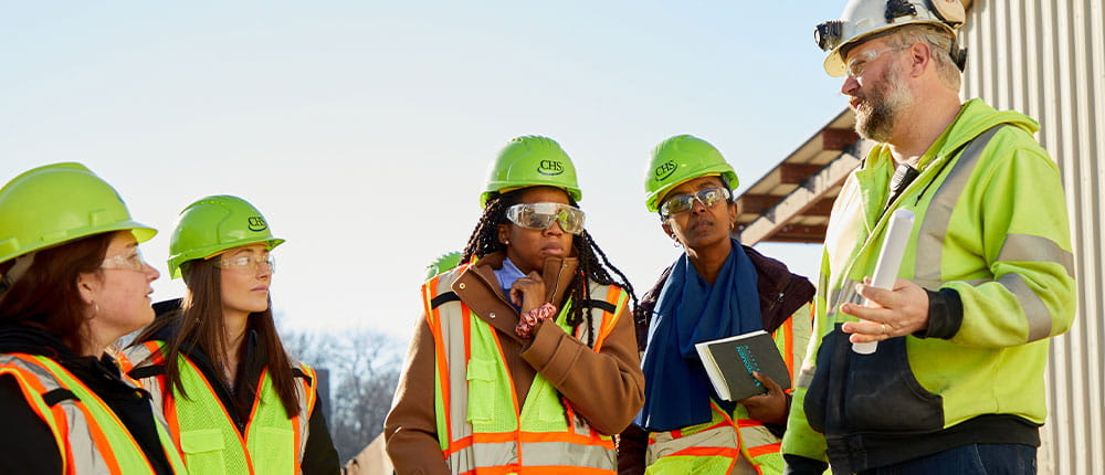 Semi tanker at processing plant